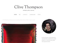 Tablet Screenshot of clivethompson.net
